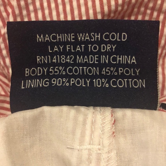 Lauren James Seersucker Striped Bow Shorts XS - Picture 4 of 4